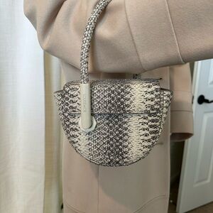 Louise et Cie snakeskin top handle bag